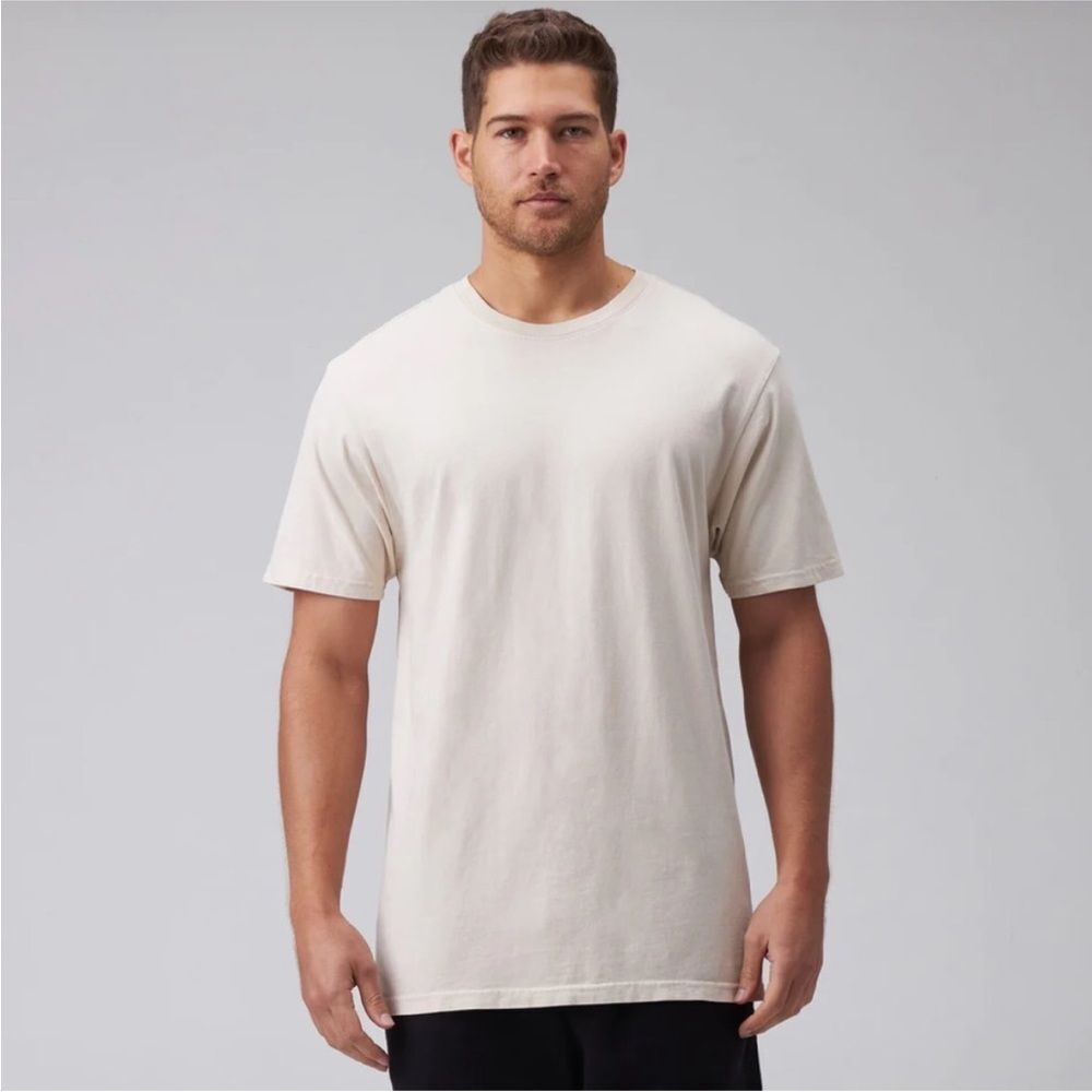 TALENTLESS | Beige Cream Short Sleeve Crewneck T-Shirt Men’s Size Large